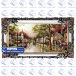 تابلو فرش صبحگاه خیابان اروپایی
