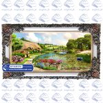 تابلو فرش طرح برکه پاییزی کد 1-1045179