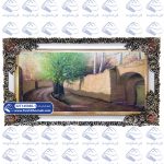 تابلو فرش کوچه باغ روستا