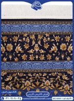 فرش زمینه کاربنی گل طلایی 1200 شانه