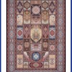 فرش کلاریس خشتی نامنظم شرابی 1200 شانه کد 2-2100903