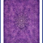 فرش چاپی بنفش سنتی 1200 شانه کد 7-2400410