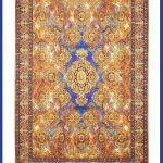 فرش کلاریس سه بعدی طلایی
