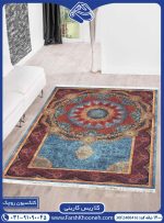 فرش چاپی زمینه کاربنی در دکوراسیون