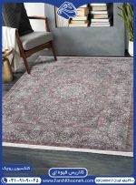 فرش چاپی طرح سنتی گلریز قهوه ای 1200 شانه