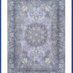 فرش چاپی حاشیه گلریز طوسی 1200 شانه کد 2400426