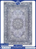 فرش چاپی حاشیه گلریز طوسی 1200 شانه کد 2400426