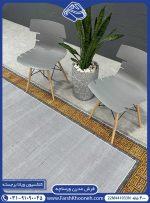 فرش کف ساده حاشیه ورساچه در دکوراسیون