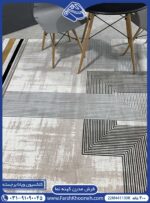فرش فانتزی کرم کف ساده طرح هیرا 400 شانه کد 441130K - فرشخونه