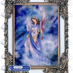 تابلو فرش طرح ستاره صبح کد 10165