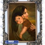 تابلو فرش آغوش مادر کد 103504