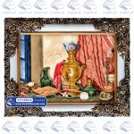 تابلو فرش طرح سماور قدیمی کد 105016