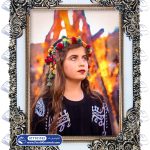 تابلو فرش طرح دختر کردی کد 101193