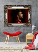 تابلو فرش طرح پیکه در دکوراسیون