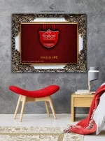 تابلو فرش نشان تیم پیروزی (پرسپولیس) در دکوراسیون