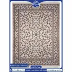 فرش طرح مهرآسا 1200 شانه رنگ کرم کد 20080