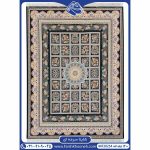 فرش طرح شاینا سرمه ای 1200 شانه ساده کد 20254