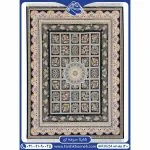 فرش طرح شاینا سرمه ای 1200 شانه ساده کد 20254