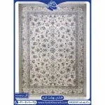 فرش افشان بهشت 1200 شانه گل برجسته کرم کد 20597