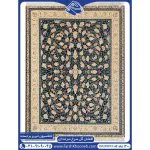 فرش افشان گل سرخ زمینه سرمه ای