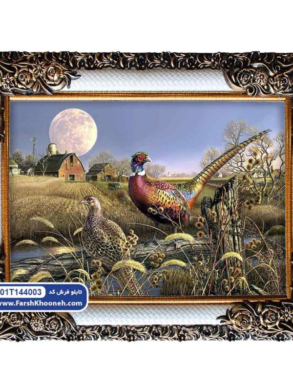 تابلو فرش طرح قرقاول کد 44003