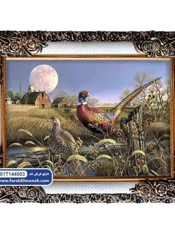 تابلو فرش طرح قرقاول کد 44003