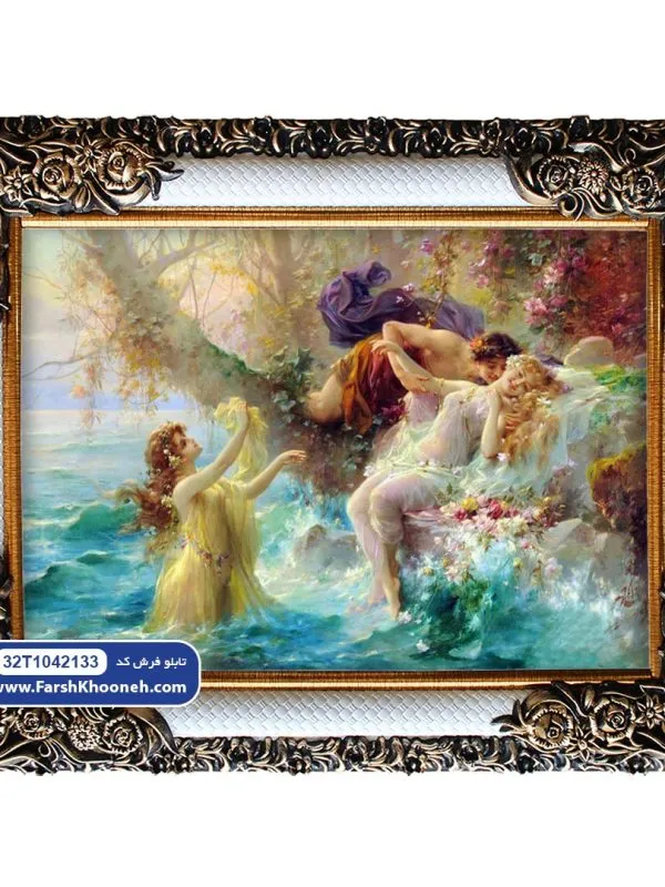 تابلو فرش فرانسوی عشق در فصل بهار کد 32T1041033