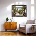تابلو فرش منظره باسیلیکای سنت نیکلاس آمستردام کد 32T1045264 در دکور