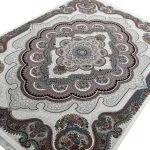 فرش ماشینی 500 شانه طرح باغ ملک کرم