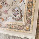 نقوش فرش افشان سلطان زمینه کرم 1200 شانه کد 15F210055