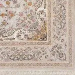نمای کناری فرش افشان سلطان زمینه نقره ای 1200 شانه کد 15F210055