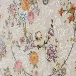 گل برجسته فرش افشان سلطان زمینه نقره ای 1200 شانه کد 15F210055