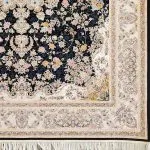 فرش طرح سلطان سرمه ای 1200 شانه