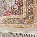 فرش سلطان کرم حاشیه گلبهی 1200 شانه 02