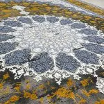 فرش کهنه نما طلایی 02