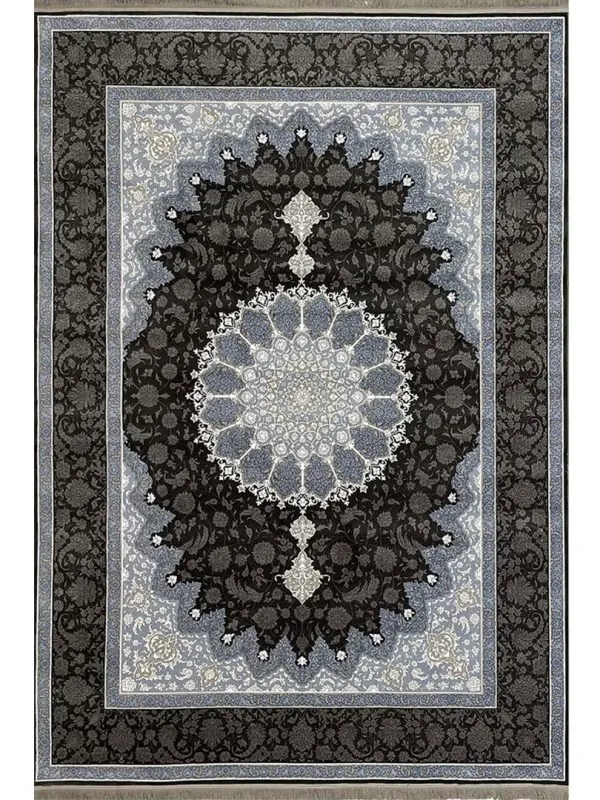 فرش ماشینی حاشیه تیره 700 شانه کد 770004ZD
