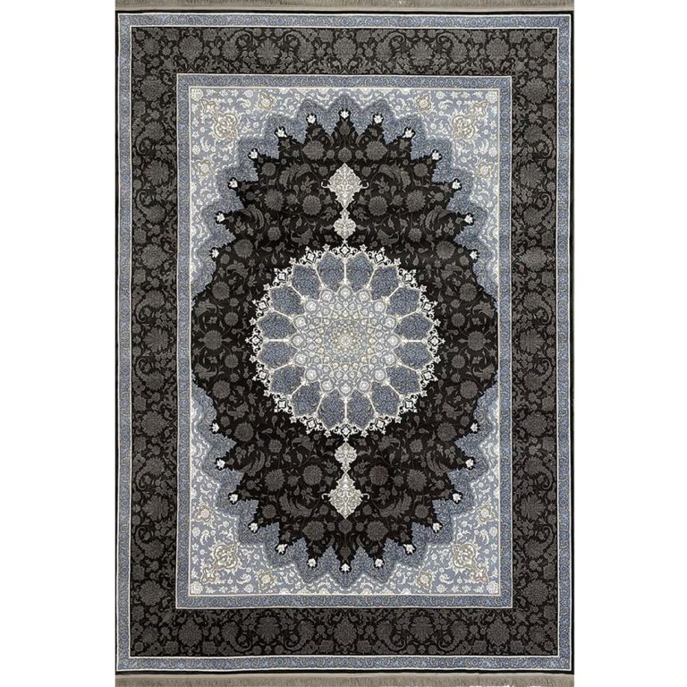 فرش ماشینی حاشیه تیره 700 شانه کد 770004ZD