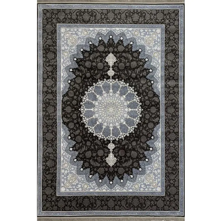 فرش ماشینی حاشیه تیره 700 شانه کد 770004ZD