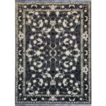 فرش طرح الین زمینه دودی 700 شانه تراکم 2550 کد 55F701125