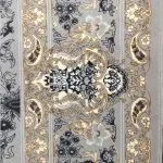 حاشیه فرش طرح الین زمینه فیلی 700 شانه تراکم 2550 کد 55F701125