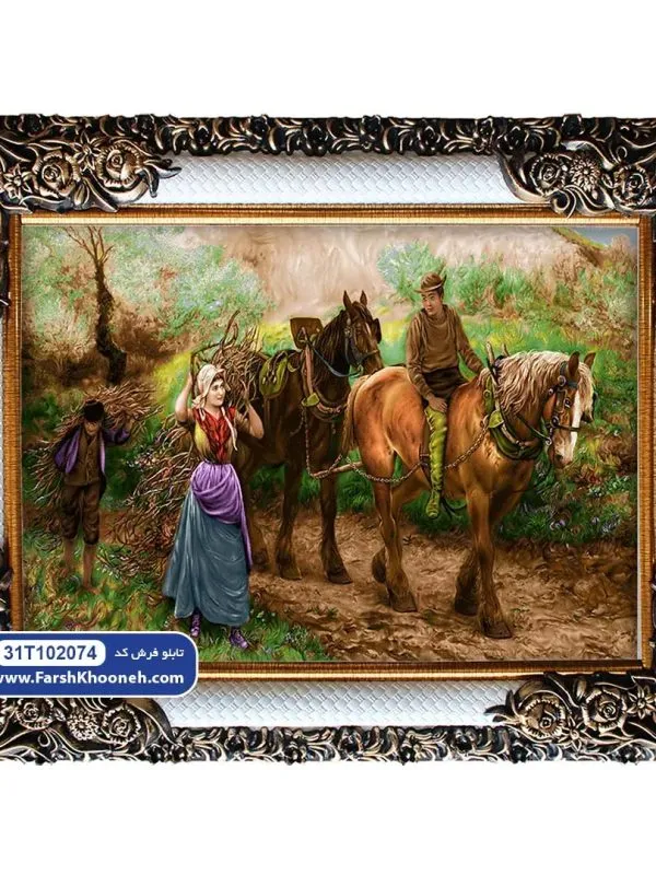 تابلو فرش هیزم شکن کد 102074