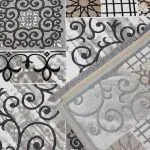 پشت گلیم ساوین در رنگ زمینه سیلور