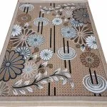 گلیم طرح گلسان 320 شانه کد 27G638041 بژ