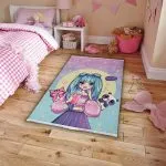 دکور فرش کودک طرح دختر فشن 700 شانه تراکم 3300 کد 30A7101243