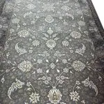 نمای نزدیک فرش کناره طرح ثامن 700 شانه تراکم 2250 کد 34K701084