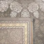 پشت فرش طرح آیناز نقره ای 1000 شانه کد 21F11455