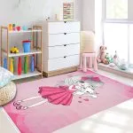 دکور فرش کودک طرح دنیای دخترانه 700 شانه تراکم 3300 کد 30A7101247