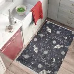 فرش کودک طرح فضانوردی زمینه خاکستری 700 شانه تراکم 3300 کد 30A7101255 03
