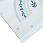 نمای جلوی فرش کودک طرح رنگین کمان و گل 700 شانه تراکم 3300 کد 30A7101268