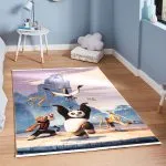 دکور فرش کودک طرح پاندای کونگ فوکار و دوستان 700 شانه تراکم 3300 کد 30A7101284